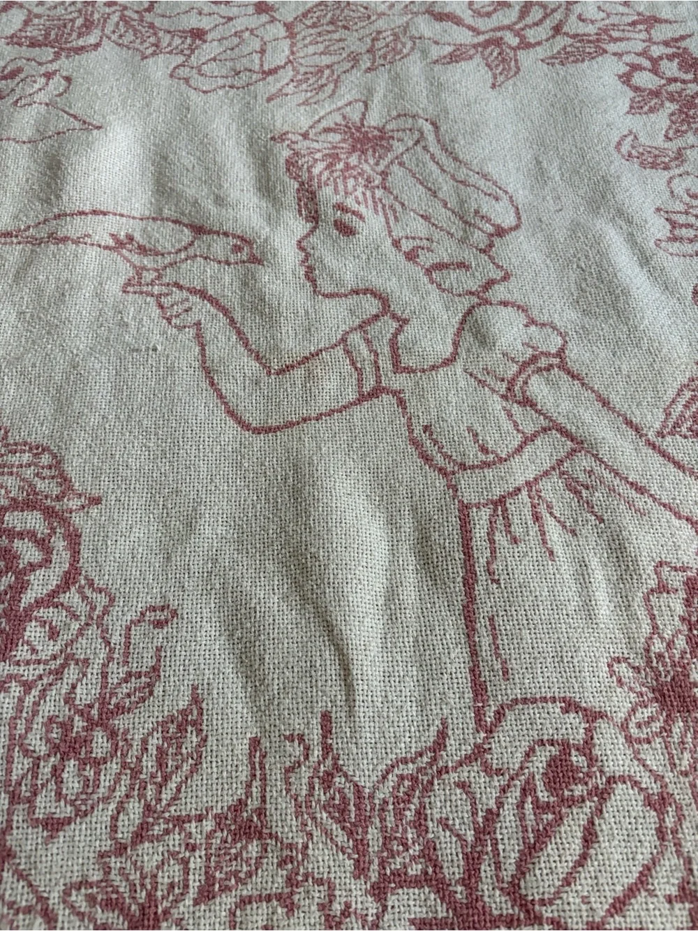 Sugar and Spice Pink Woven Throw Blanket